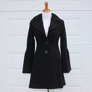 Jessica Simpson Wool Pea Coat with Bell Sleeves